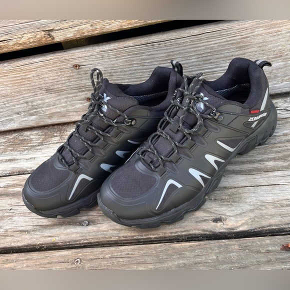 ZEROXPOSUR WATERPROOF COLORADO SPEED BLACK MENS 9.5 RUNNING SHOES - Picture 1 of 9